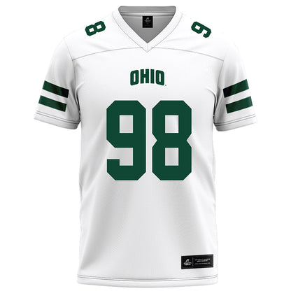 Ohio - NCAA Football : Derek Reagans III - White Football Jersey-0