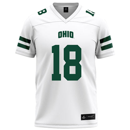 Ohio - NCAA Football : Miles Cremascoli - White Football Jersey-0