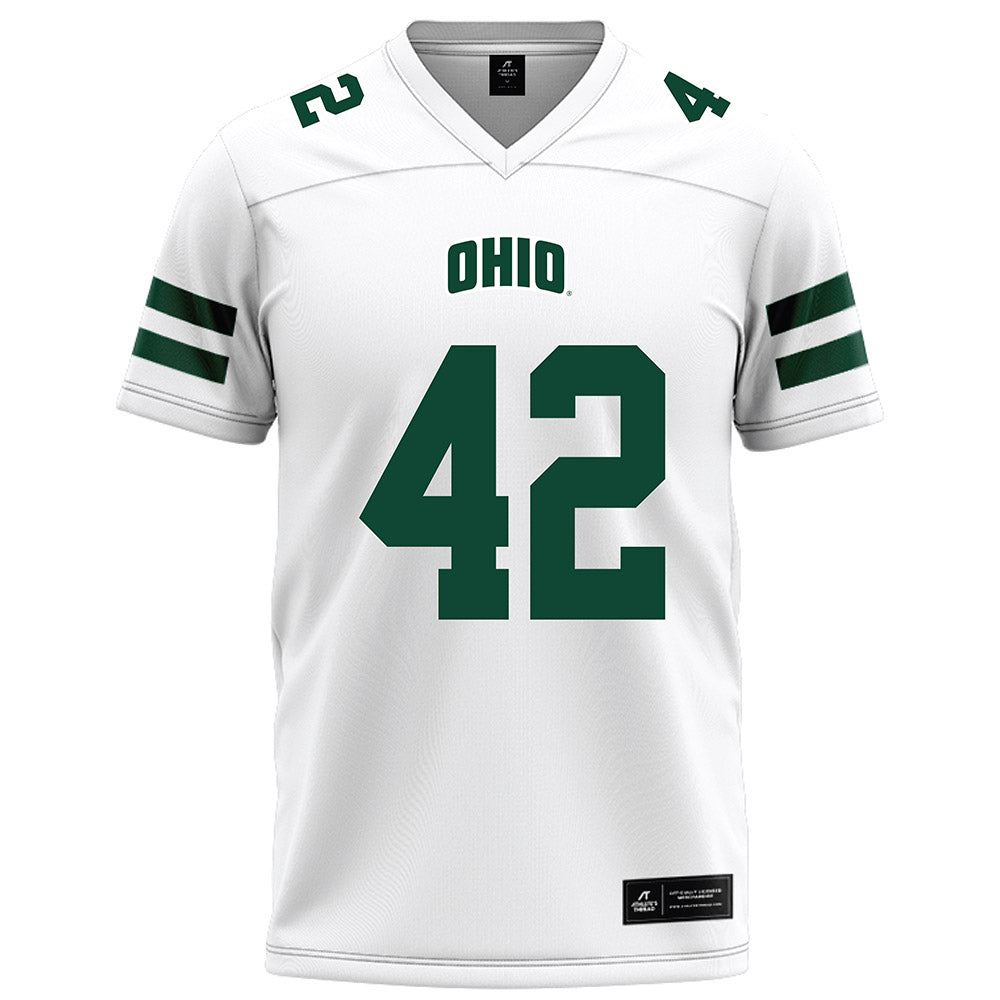 Ohio - NCAA Football : Magnus Haines - White Football Jersey-0