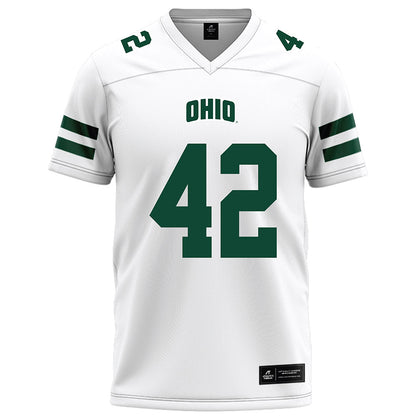 Ohio - NCAA Football : Magnus Haines - White Football Jersey-0