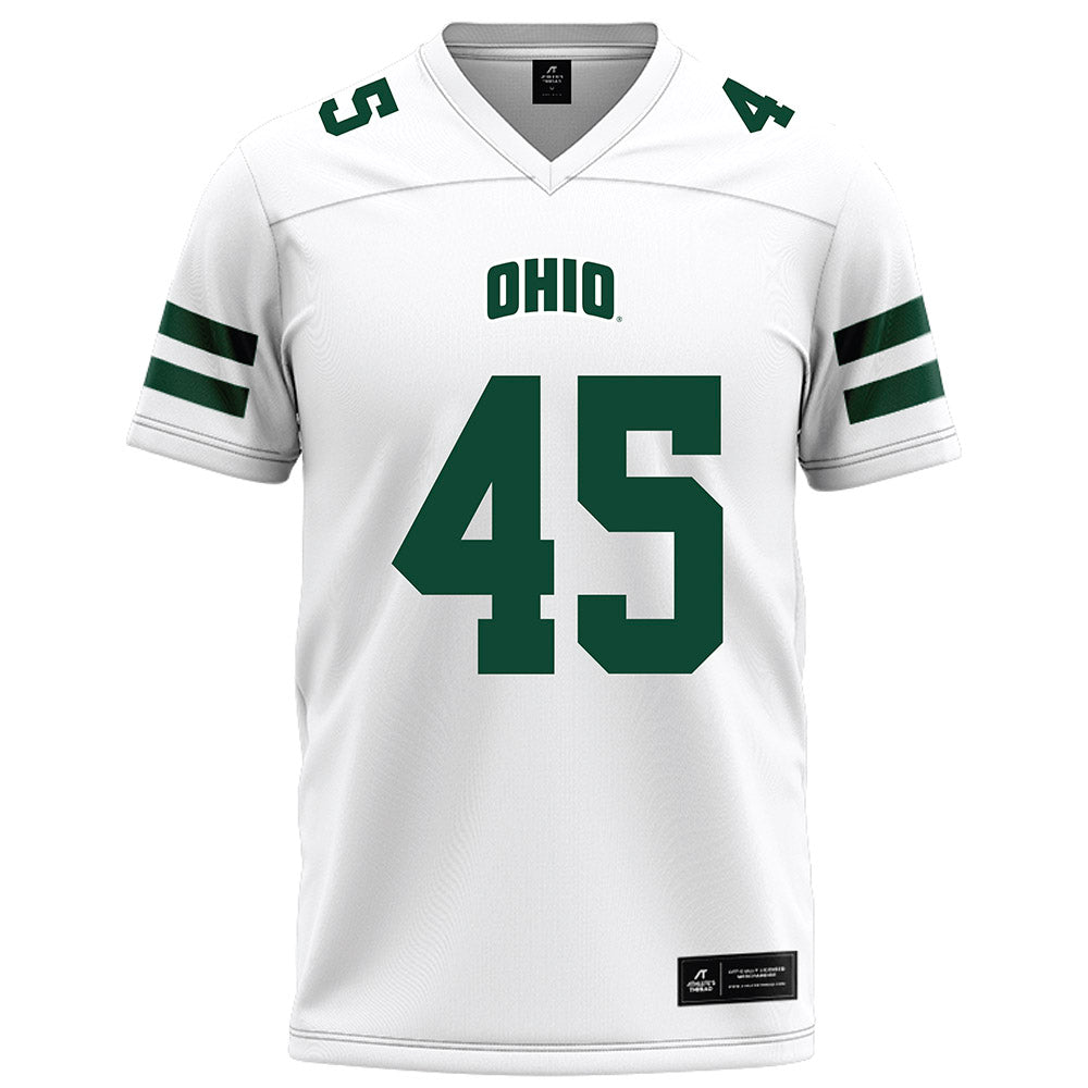 Ohio - NCAA Football : Brady Wharton - White Football Jersey-0