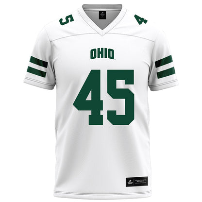 Ohio - NCAA Football : Brady Wharton - White Football Jersey-0