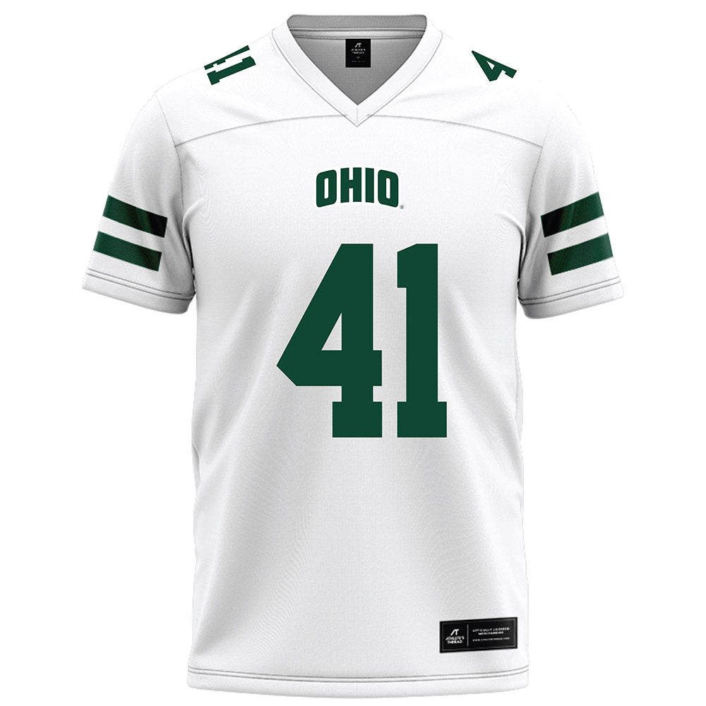 Ohio - NCAA Football : Creed Hill - White Football Jersey-0