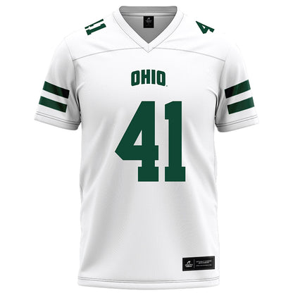 Ohio - NCAA Football : Creed Hill - White Football Jersey-0