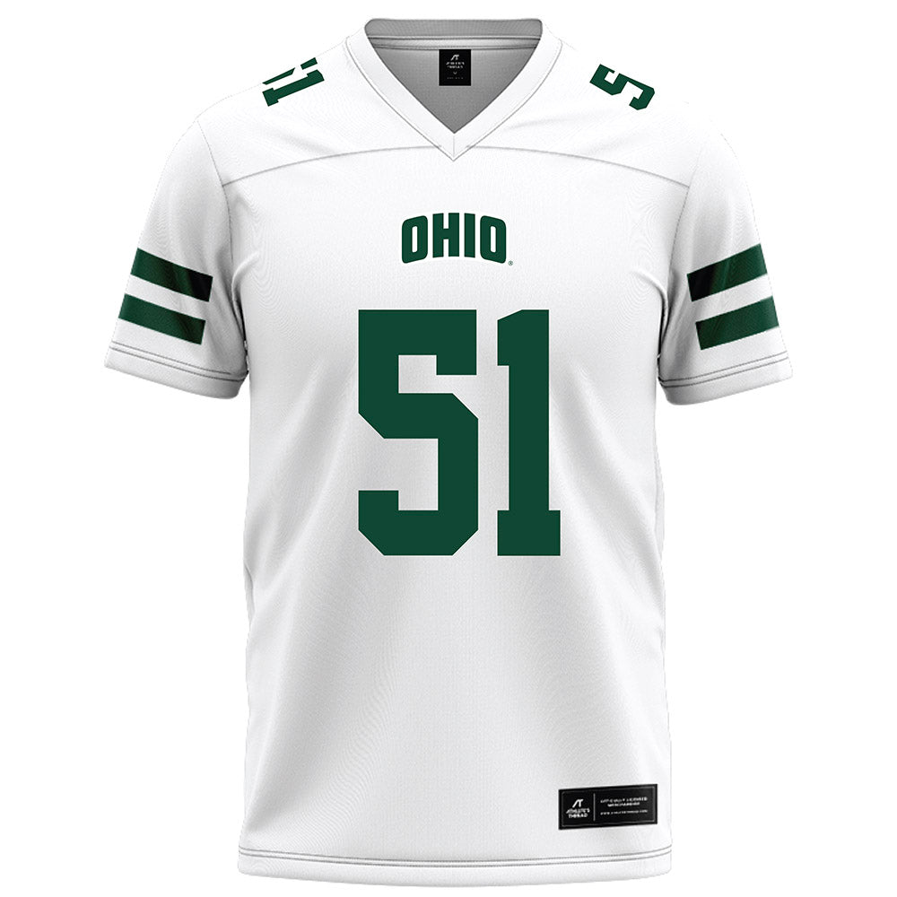 Ohio - NCAA Football : Job Mavrick - White Football Jersey-0
