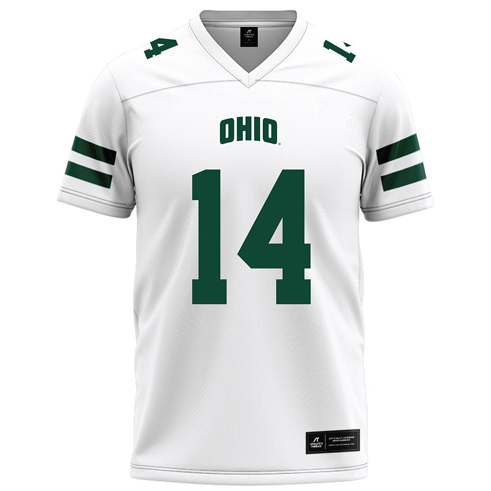 Ohio - NCAA Football : Marcus Hughbanks - White Football Jersey-0