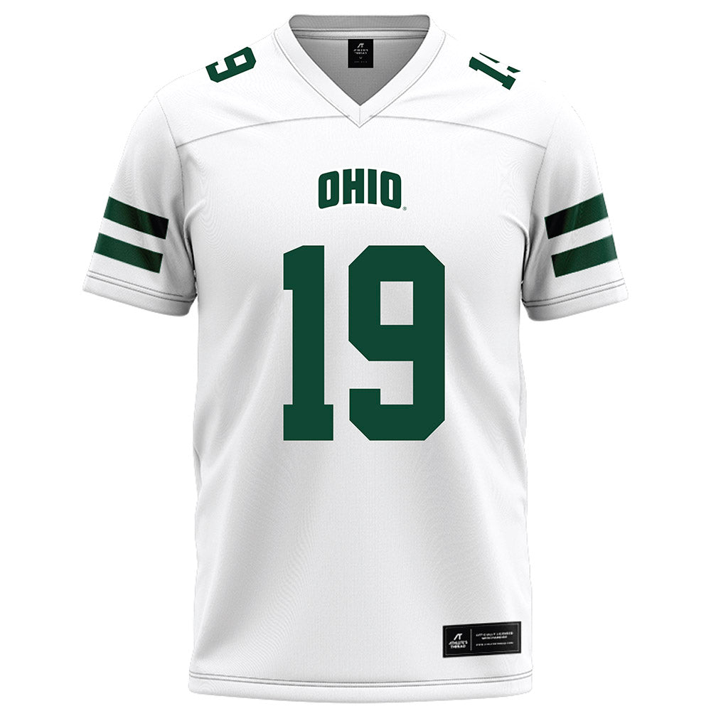 Ohio - NCAA Football : Bobby Miller - White Football Jersey-0