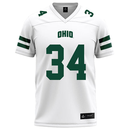 Ohio - NCAA Football : Lukas Stiles - White Football Jersey-0