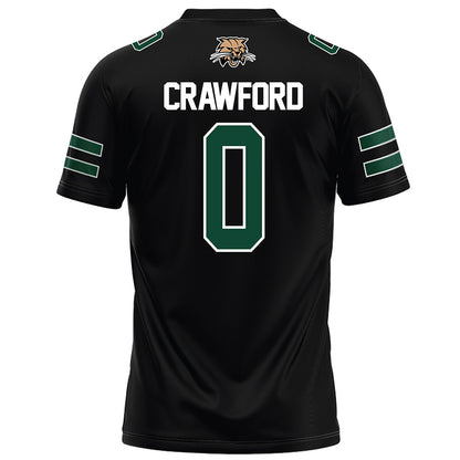 Ohio - NCAA Football : Delaney Crawford - Black Football Jersey-1