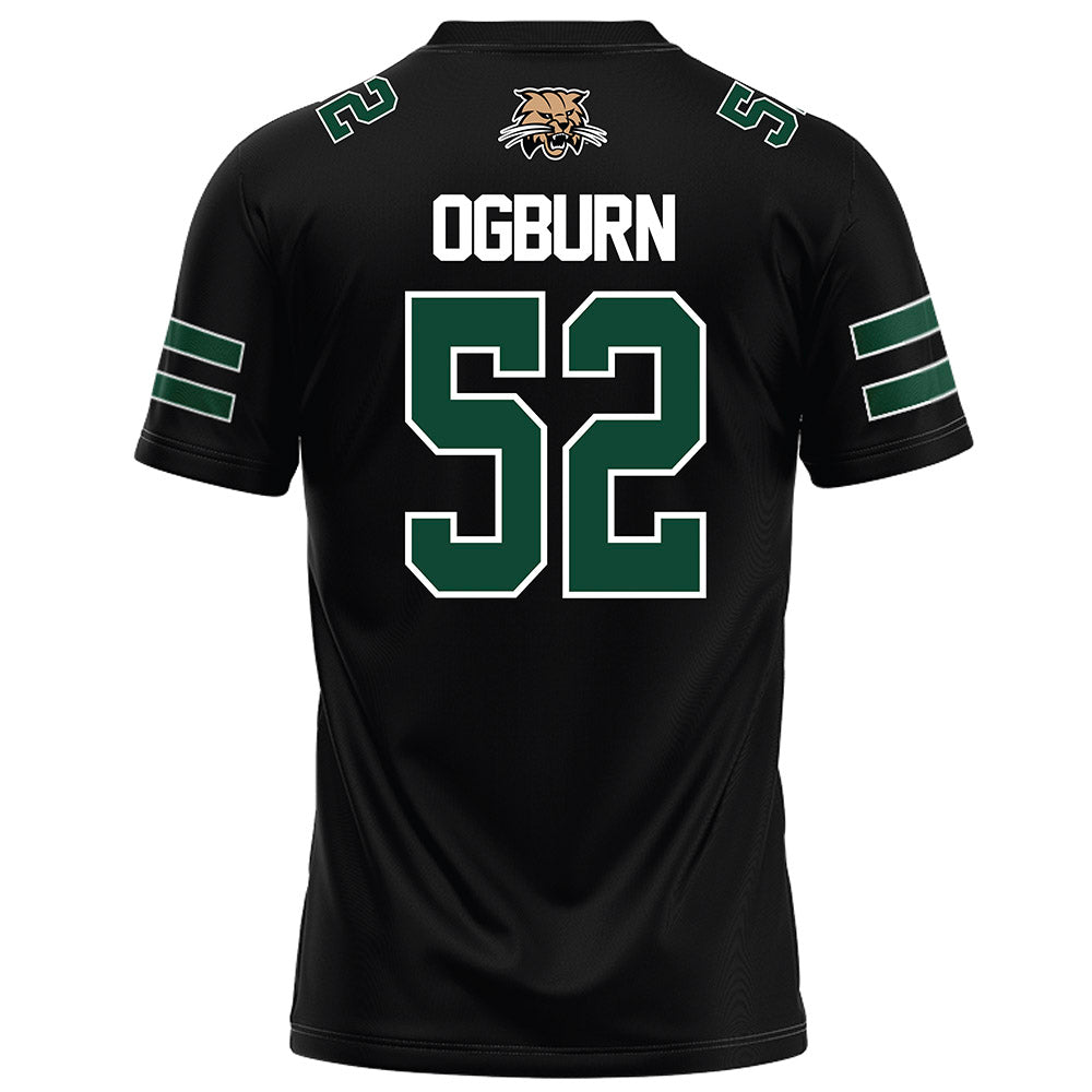 Ohio - NCAA Football : Nolan Ogburn - Black Football Jersey-1