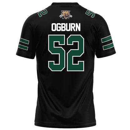 Ohio - NCAA Football : Nolan Ogburn - Black Football Jersey-1