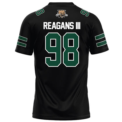Ohio - NCAA Football : Derek Reagans III - Black Football Jersey-1