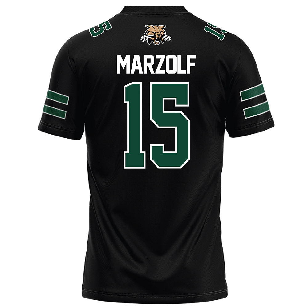 Ohio - NCAA Football : William Marzolf - Black Football Jersey-1