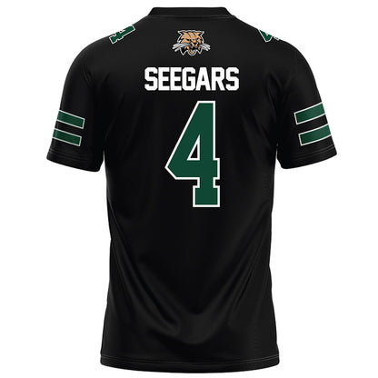 Ohio - NCAA Football : Kaci Seegars - Black Football Jersey-1
