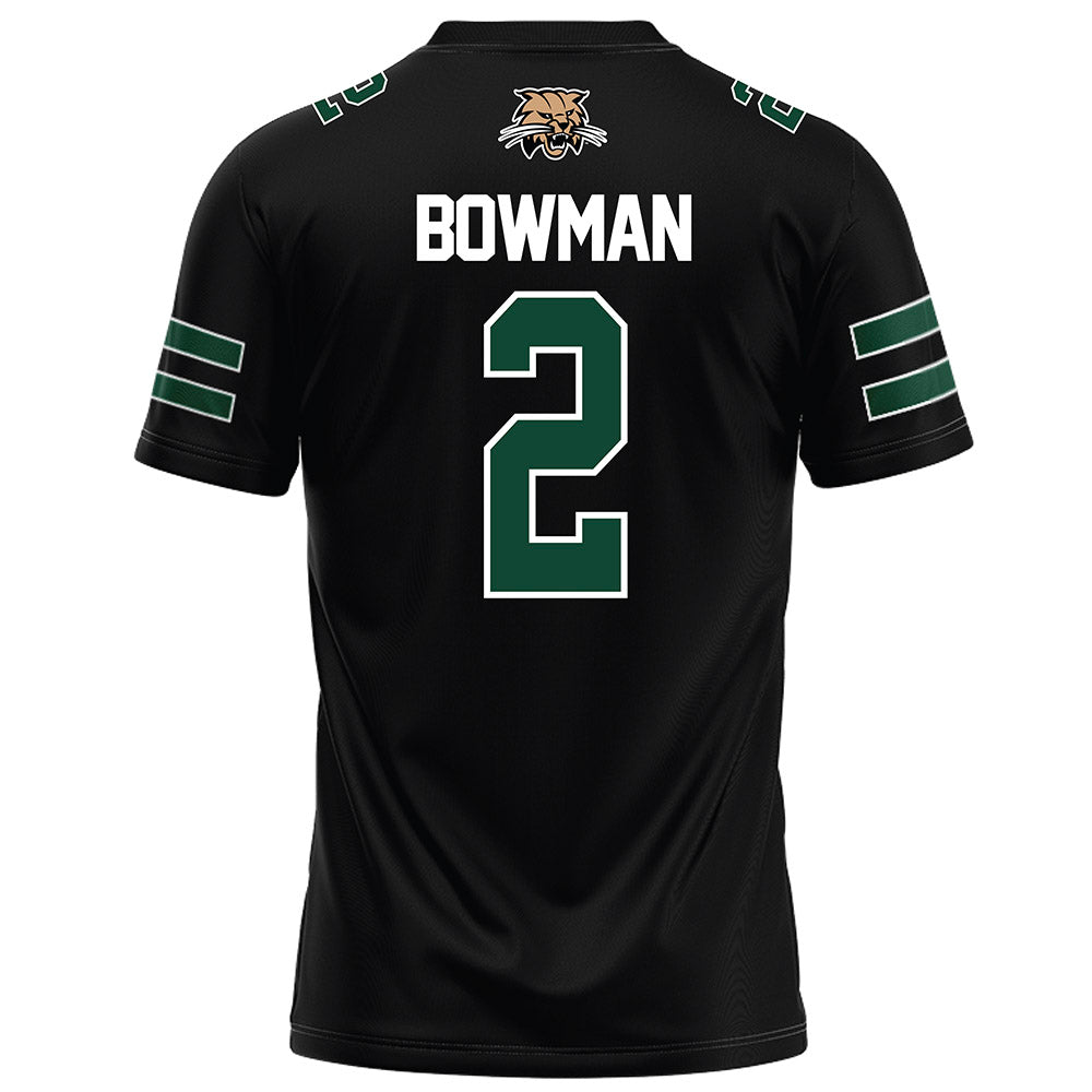 Ohio - NCAA Football : Preston Bowman - Black Football Jersey-1