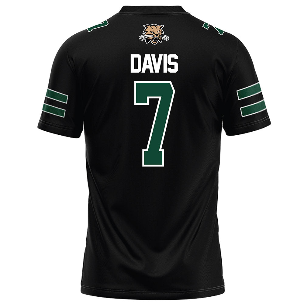Ohio - NCAA Football : Levi Davis - Black Football Jersey-1