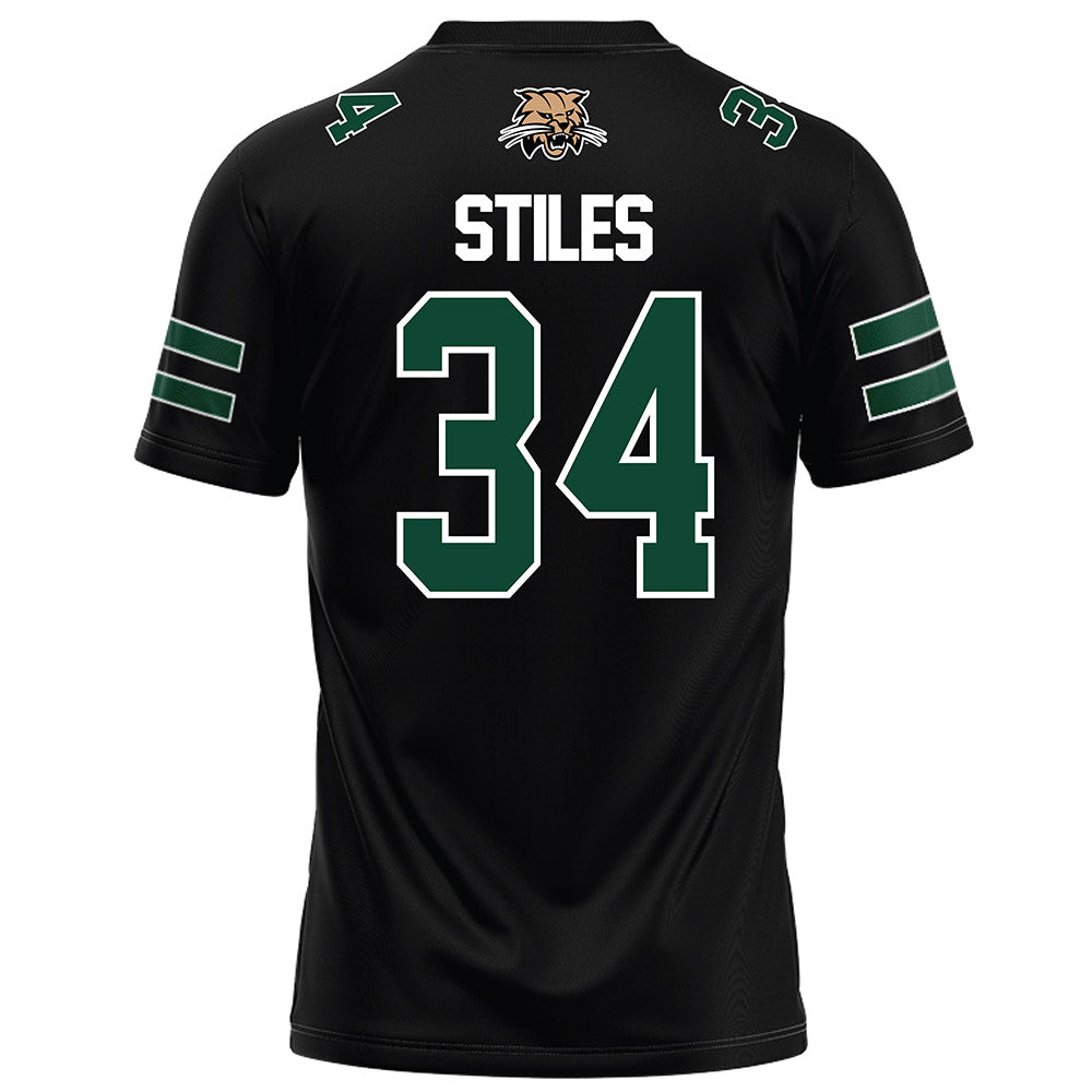 Ohio - NCAA Football : Lukas Stiles - Black Football Jersey-1