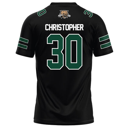 Ohio - NCAA Football : Charlie Christopher - Black Football Jersey-1