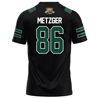Ohio - NCAA Football : Andrew Metzger - Black Football Jersey-1