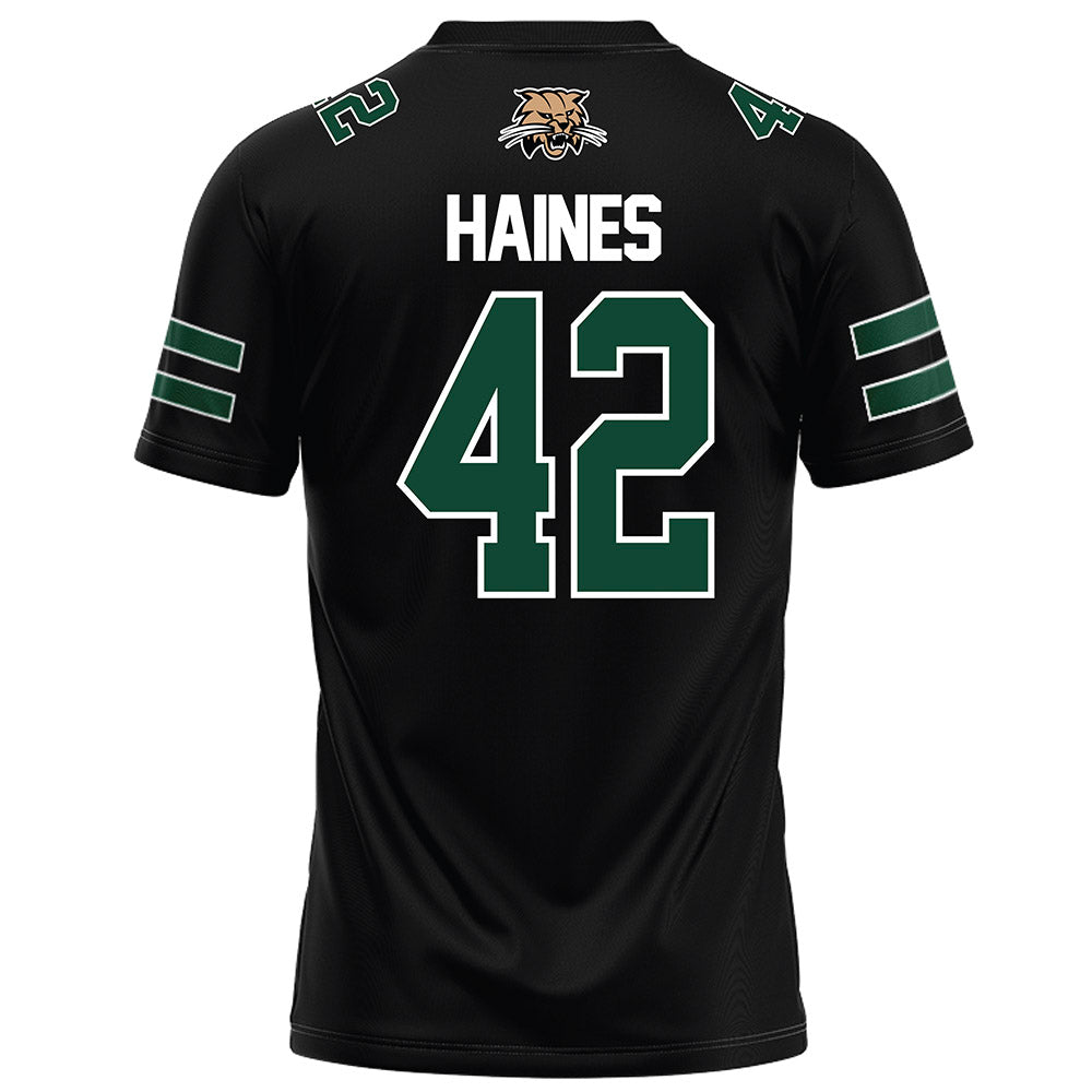 Ohio - NCAA Football : Magnus Haines - Black Football Jersey-1