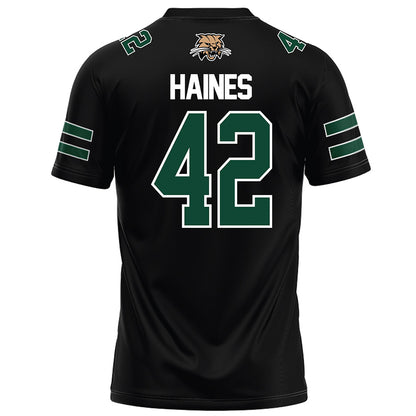 Ohio - NCAA Football : Magnus Haines - Black Football Jersey-1