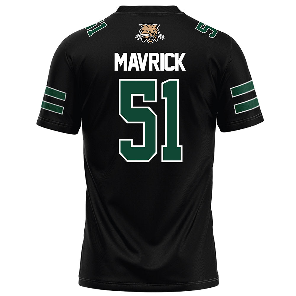 Ohio - NCAA Football : Job Mavrick - Black Football Jersey-1
