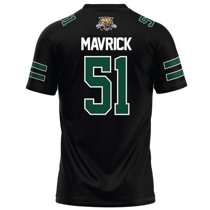 Ohio - NCAA Football : Job Mavrick - Black Football Jersey-1
