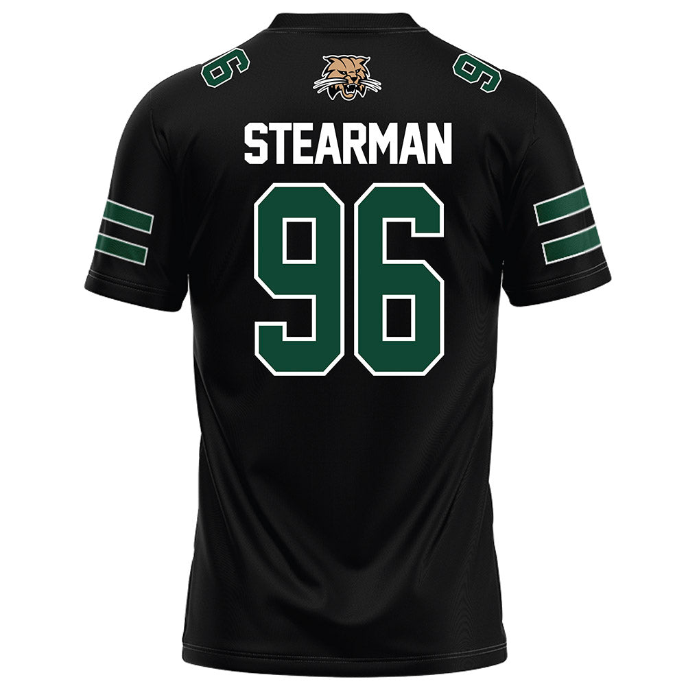Ohio - NCAA Football : Tyler Stearman - Black Football Jersey-1
