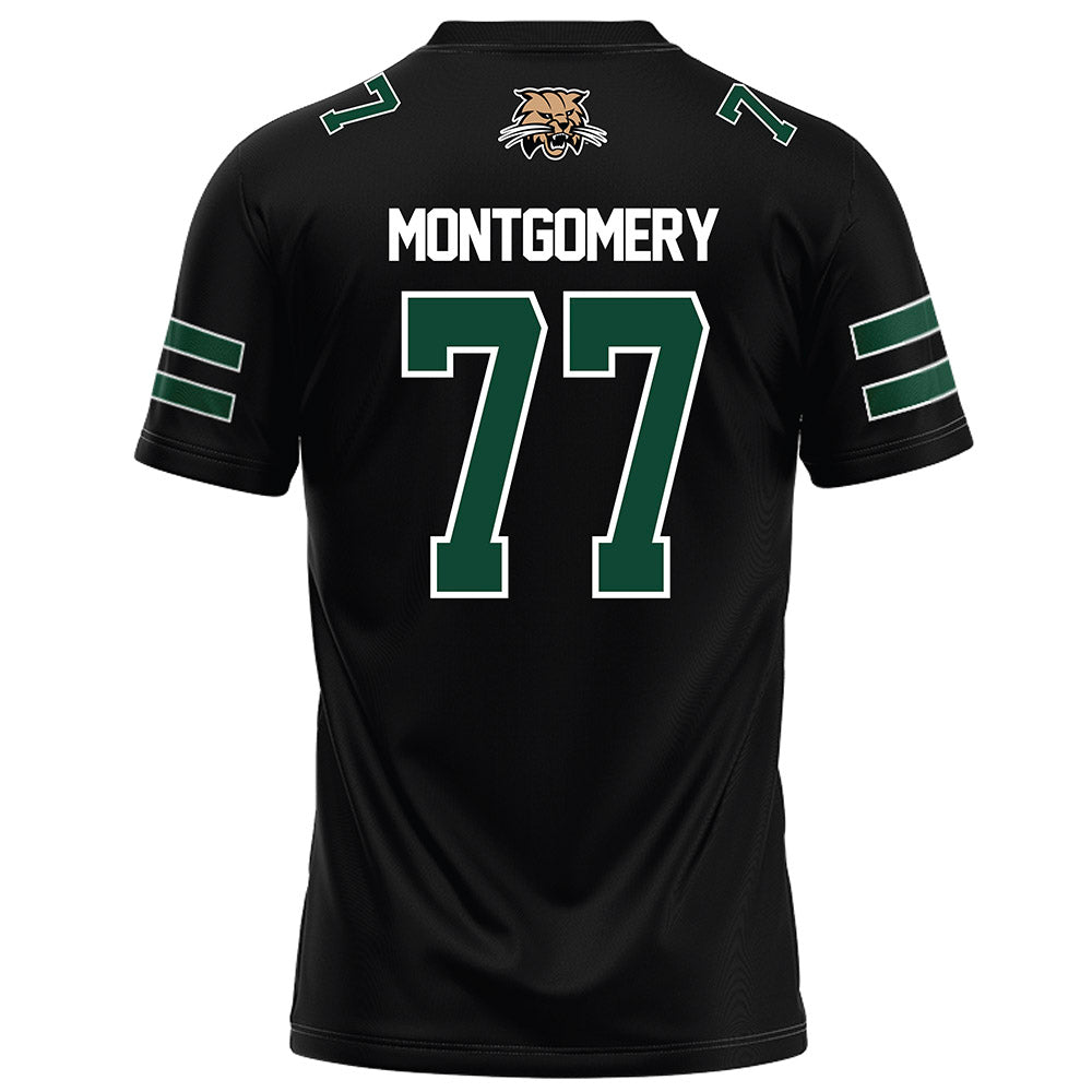 Ohio - NCAA Football : Mike Montgomery - Black Football Jersey-1