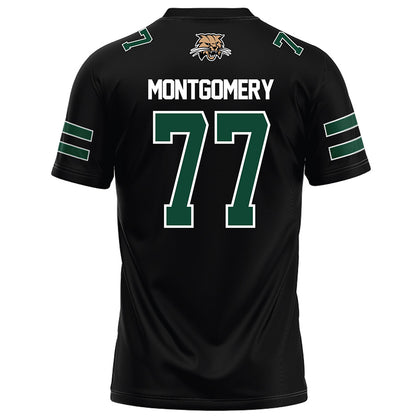 Ohio - NCAA Football : Mike Montgomery - Black Football Jersey-1