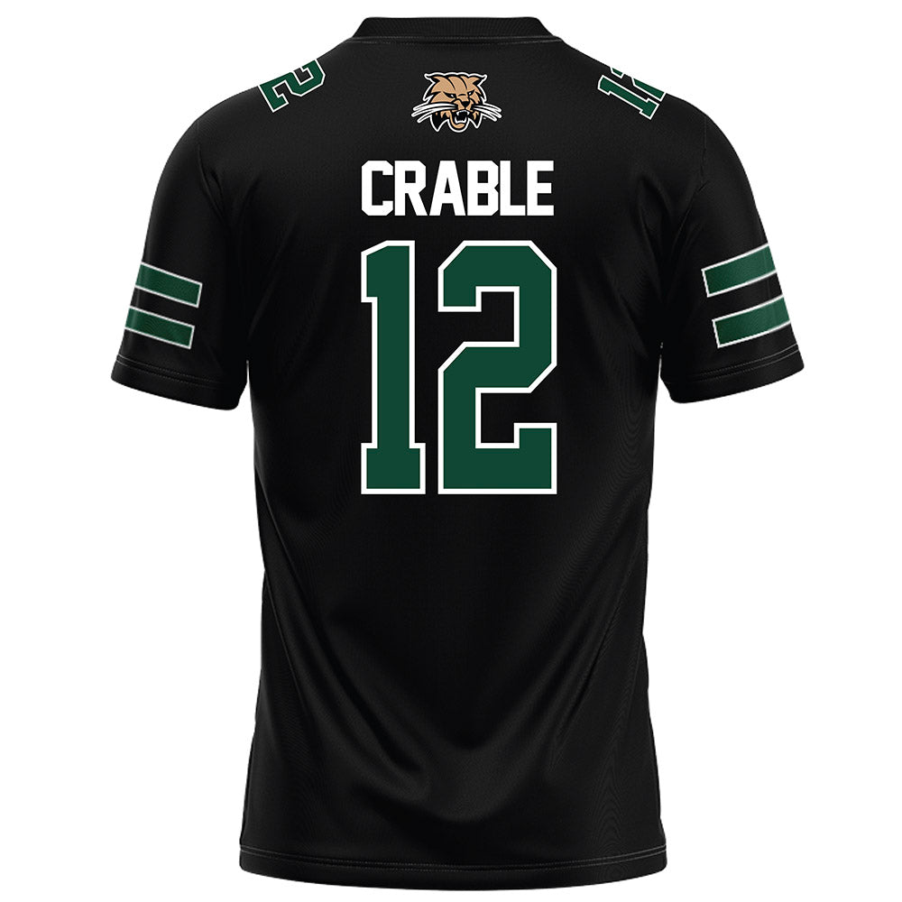 Ohio - NCAA Football : Jayvian Crable - Black Football Jersey-1