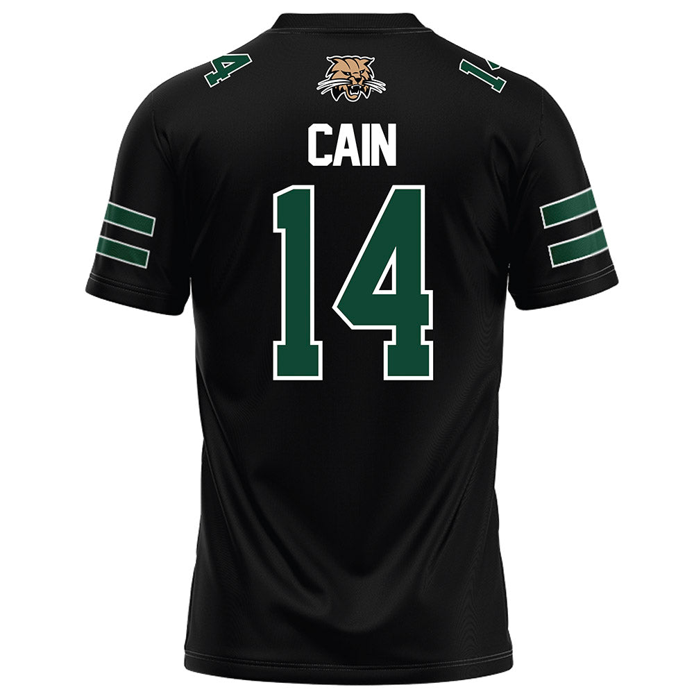 Ohio - NCAA Football : Marcus Cain - Black Football Jersey-1