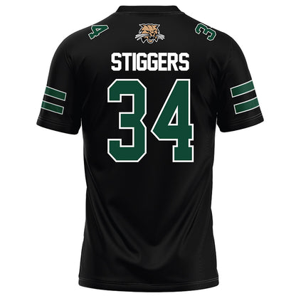 Ohio - NCAA Football : Troy Stiggers - Black Football Jersey-1