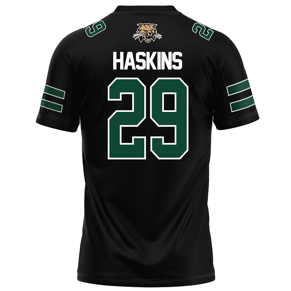 Ohio - NCAA Football : JT Haskins - Black Football Jersey-1