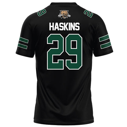 Ohio - NCAA Football : JT Haskins - Black Football Jersey-1