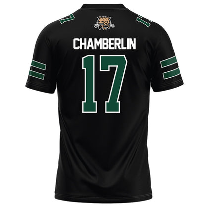 Ohio - NCAA Football : Caleb Chamberlin - Black Football Jersey-1
