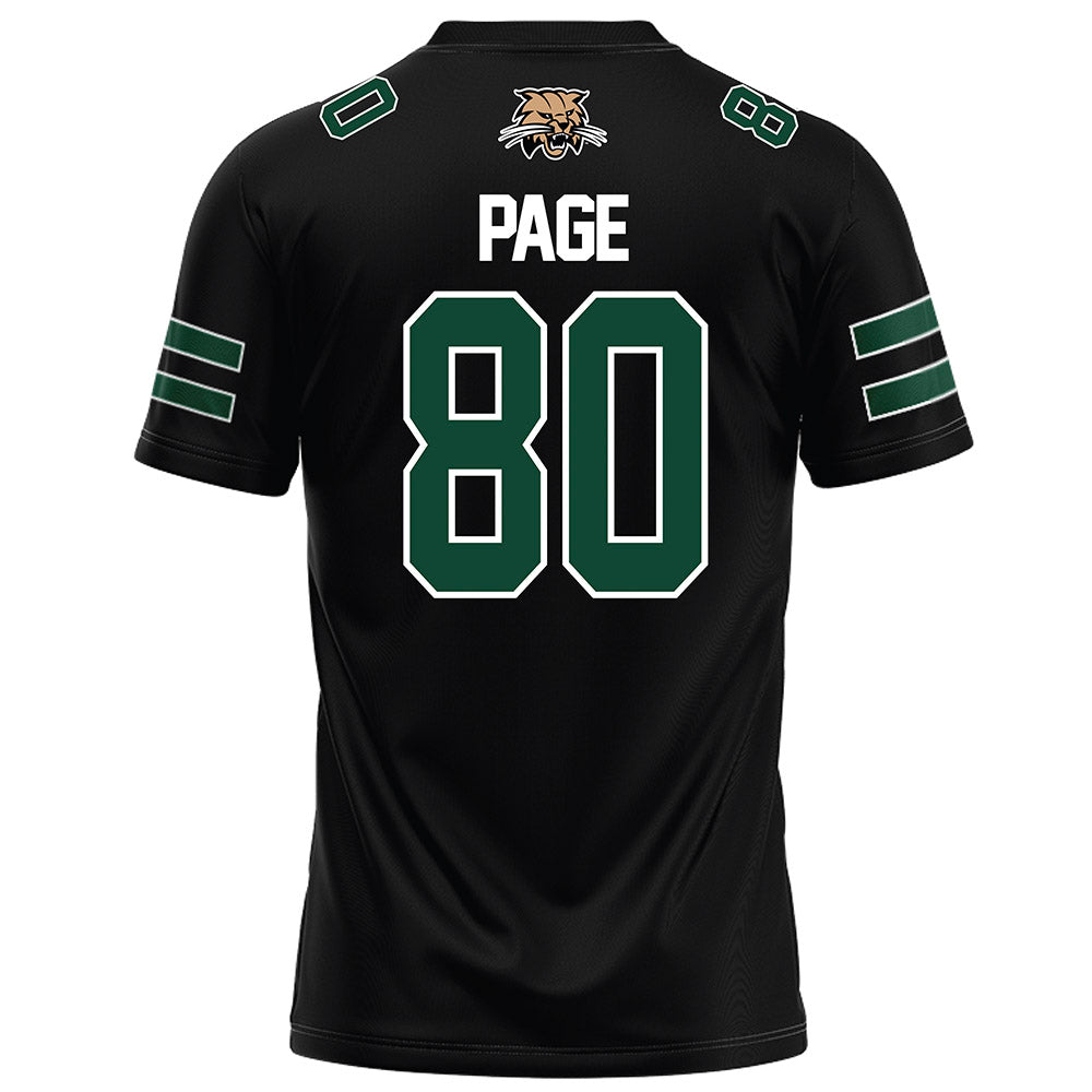 Ohio - NCAA Football : Kaden Page - Black Football Jersey-1