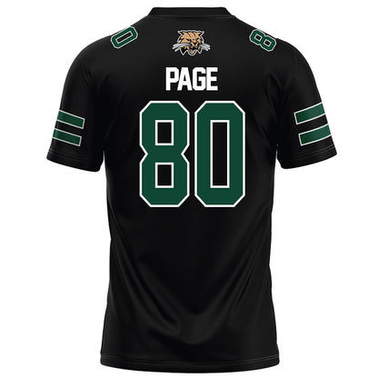 Ohio - NCAA Football : Kaden Page - Black Football Jersey-1