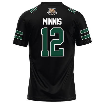 Ohio - NCAA Football : Jermaine Minnis - Black Football Jersey-1