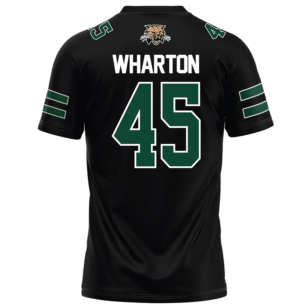 Ohio - NCAA Football : Brady Wharton - Black Football Jersey-1