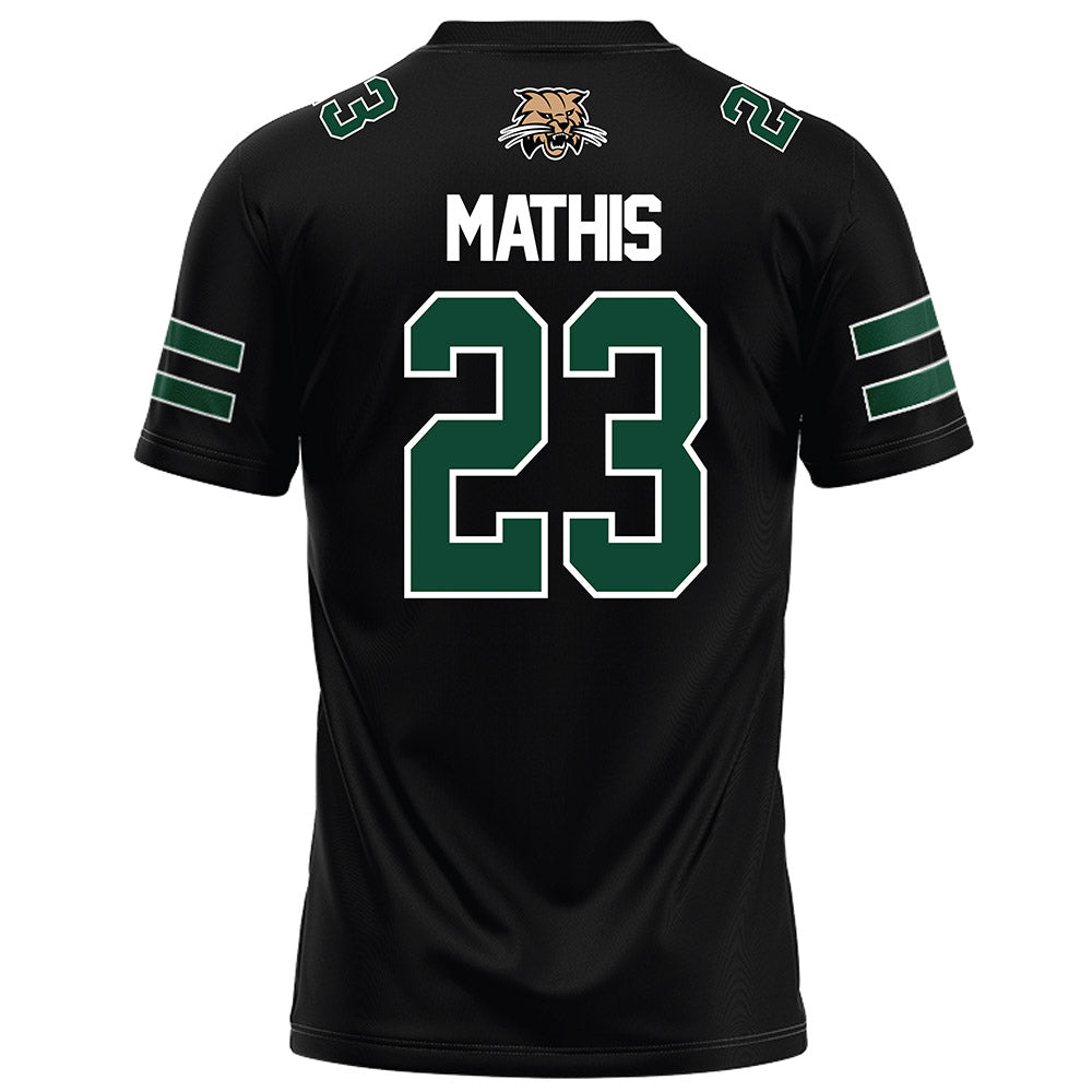Ohio - NCAA Football : Tony Mathis - Black Football Jersey-1