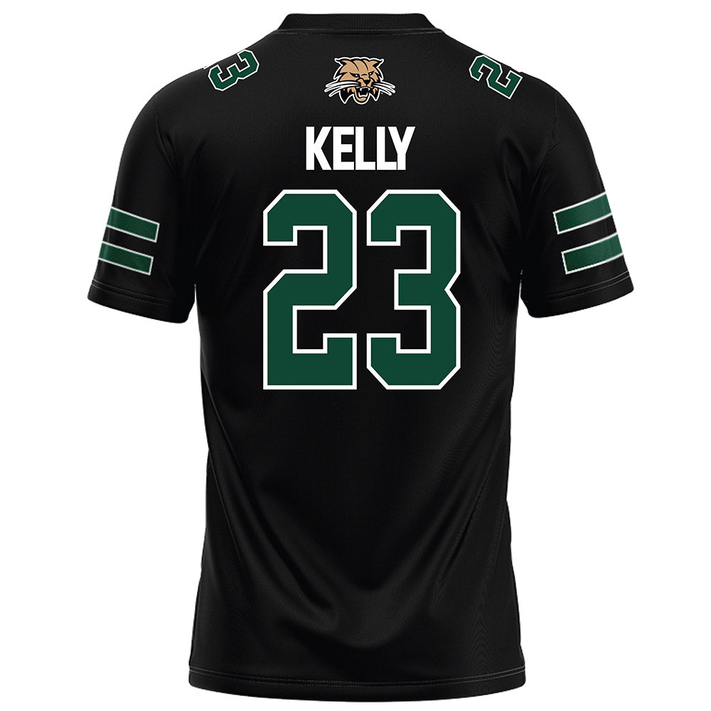 Ohio - NCAA Football : James Kelly - Black Football Jersey-1