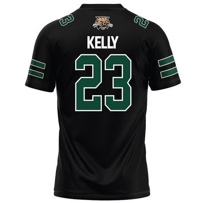 Ohio - NCAA Football : James Kelly - Black Football Jersey-1
