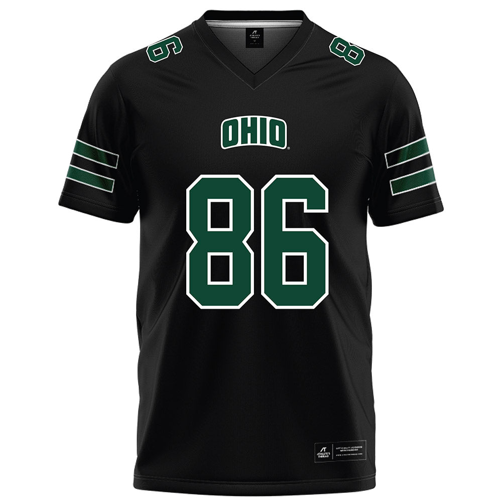Ohio - NCAA Football : Andrew Metzger - Black Football Jersey-0
