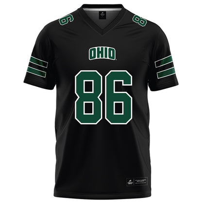 Ohio - NCAA Football : Andrew Metzger - Black Football Jersey-0