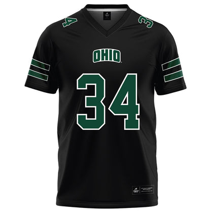 Ohio - NCAA Football : Troy Stiggers - Black Football Jersey-0