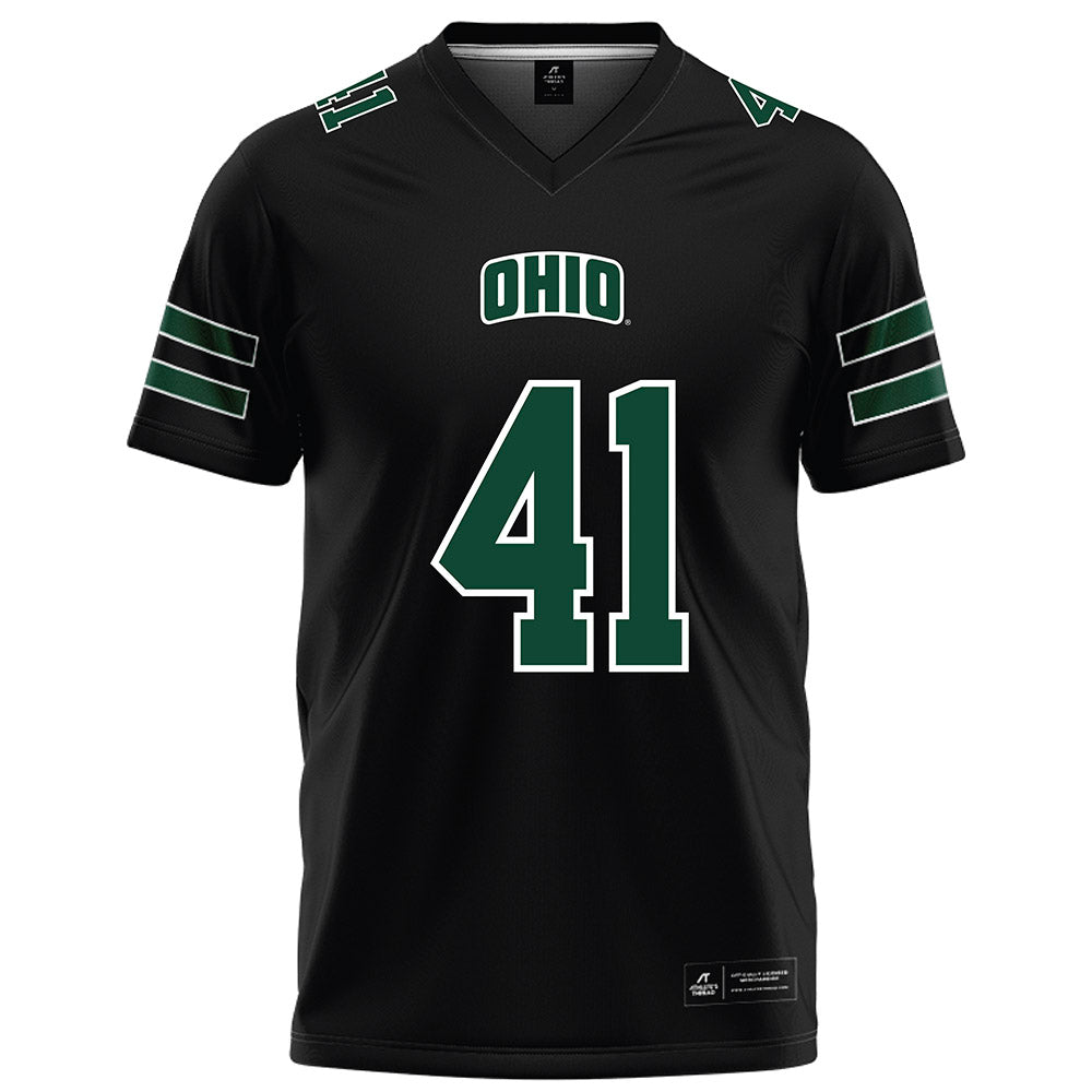 Ohio - NCAA Football : Creed Hill - Black Football Jersey-0
