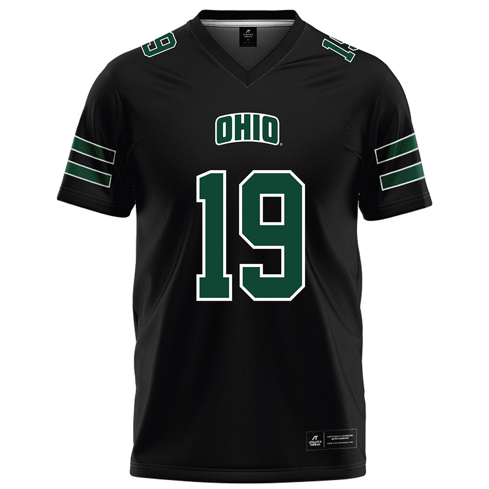 Ohio - NCAA Football : Bobby Miller - Black Football Jersey-0