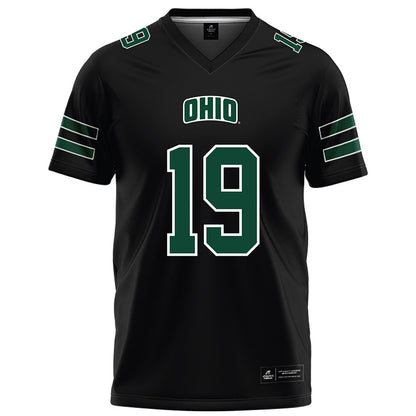 Ohio - NCAA Football : Bobby Miller - Black Football Jersey-0