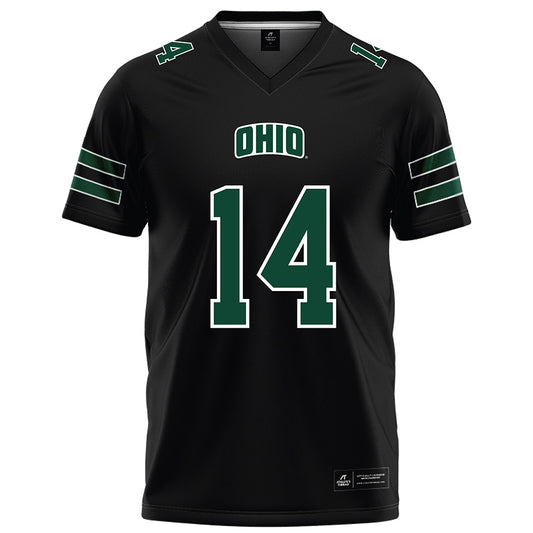 Ohio - NCAA Football : Marcus Cain - Black Football Jersey-0